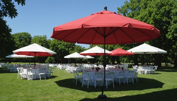 Location de parasols de qualité : l'ombre pour vos événements